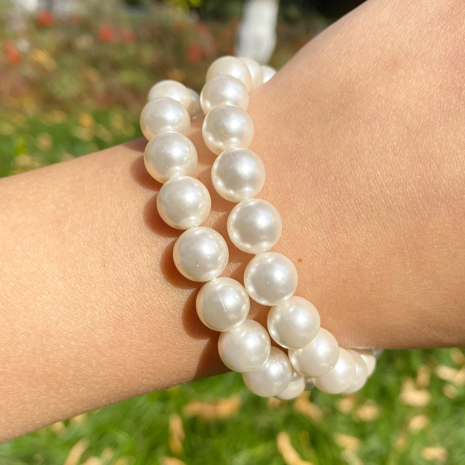 Natural White Shell Pearls Round Loose Beads for Jewelry Making DIY Bracelet Choker Necklace Accessories 2 3 4 6 8 10mm 15inch