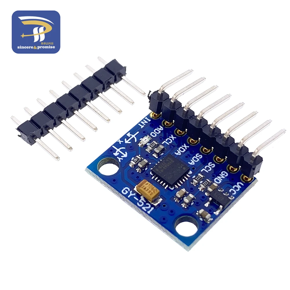 1Set IIC I2C GY-521 MPU-6050 MPU6050 3 Axis Analog Gyroscope Sensors + Accelerometer Module For Arduino With Pins 3-5V DC