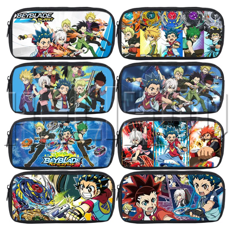 Anime Beyblade Burst Evolution Print Pencil case Bags Kids Small Pencil Holder Child School Pen Pouch 2019