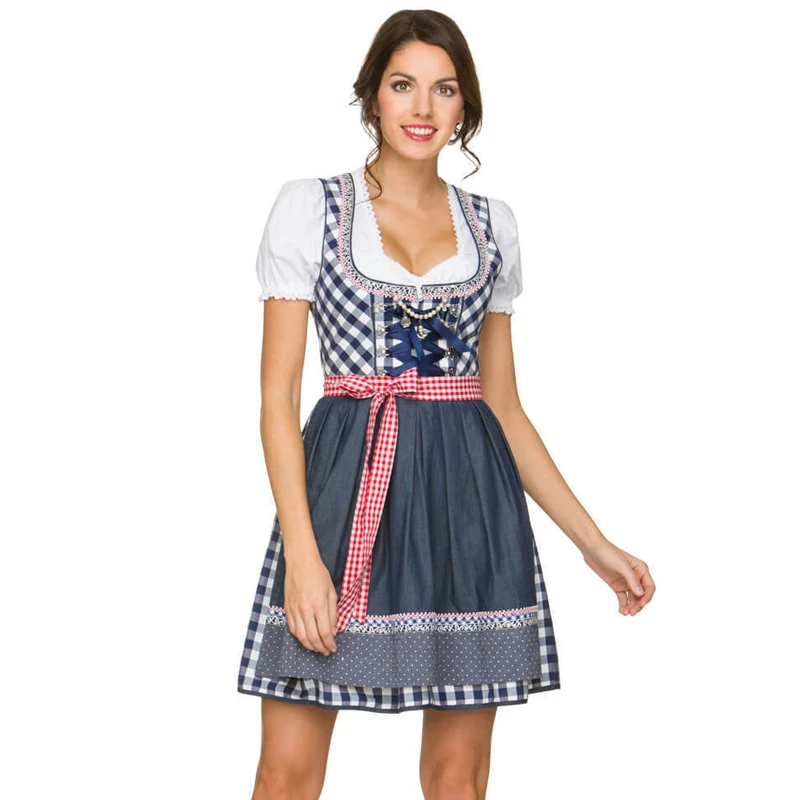 Nhiều Màu Dirndl Oktoberfest Trang Phục Bayern Quốc Gia Top Tạp Dề Cosplay Carnival Halloween Lạ Mắt Đầm Dự Tiệc