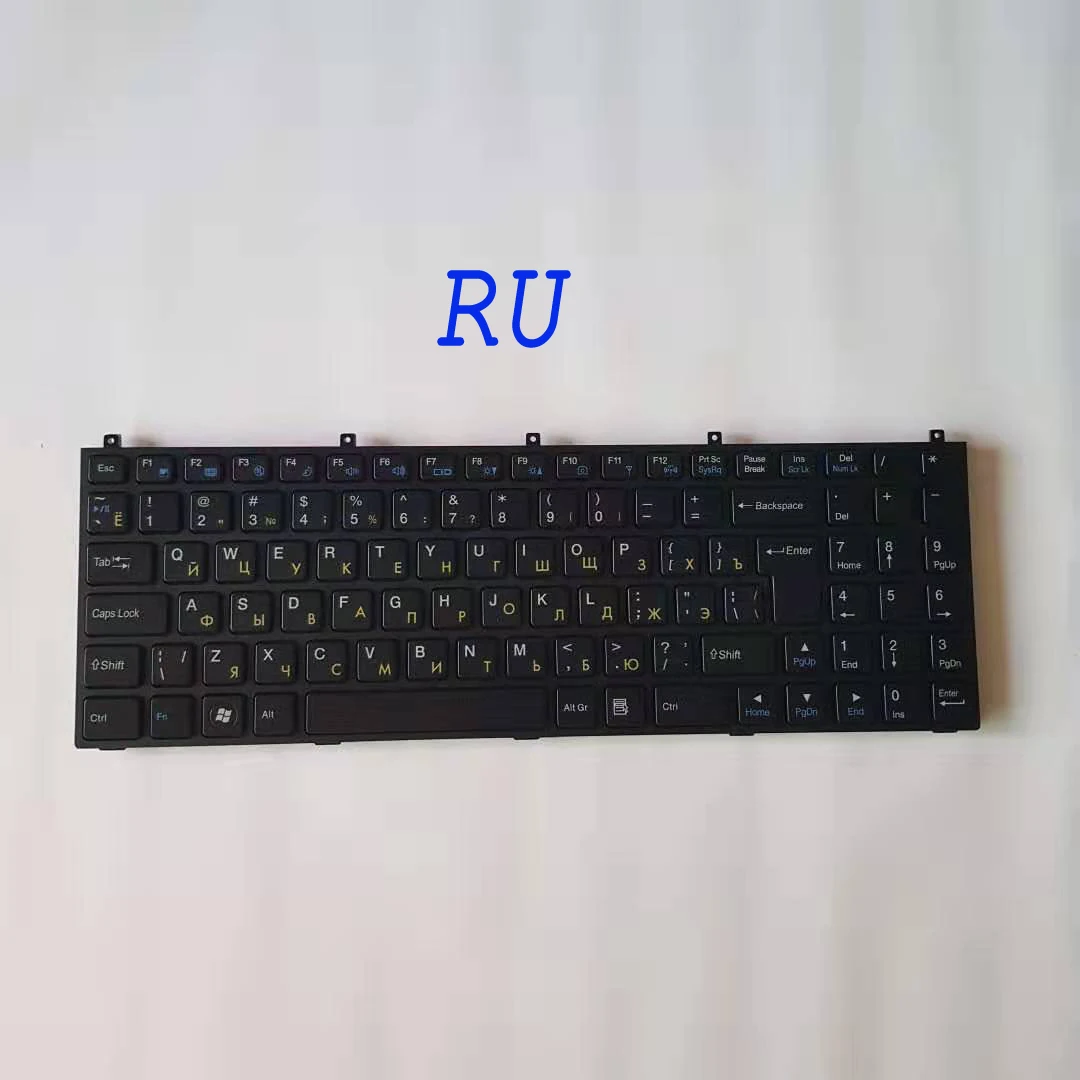 LatinRussian Keyboard for Clevo W76 W760 W762 W765 P150 P150HM P170HM P151EM W150 W150HRM W150ER W170ER E713X M980NU M98NU W765T