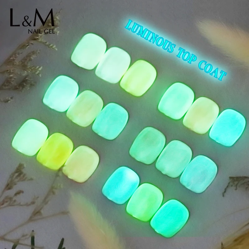 15Ml Lichtgevende Fluorescerende Toplaag Geen Veeg Top Gel Gloed In De Donkere Semi Permanente Kunst Tool Manicure Vernish Gel Nagellak