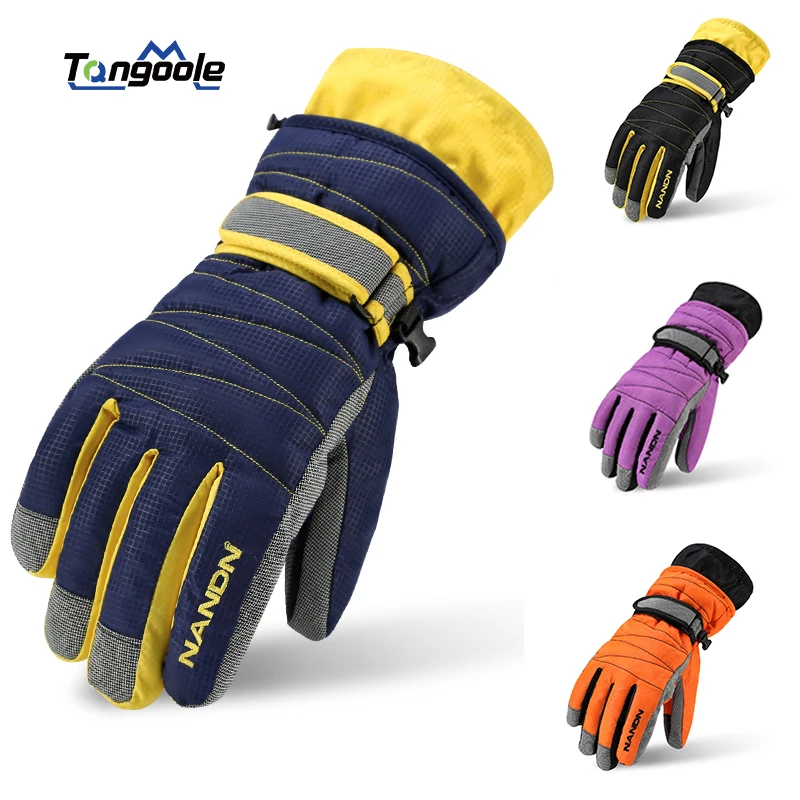 Winter Warm Mountain Snowboard Ski Gloves men women Cold Snow Skiing Mittens Waterproof Snowmobile Handschoemen Air+ 5002