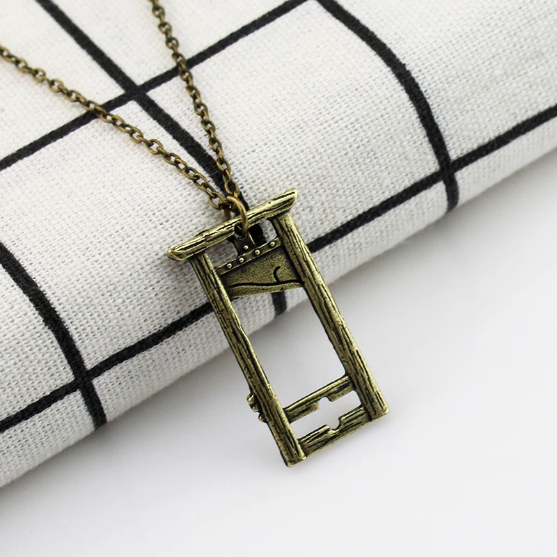 Explosive Guillotine Necklace Guillotine Pendant Witch Vika Gothic Jewelry Men's And Women's Necklaces