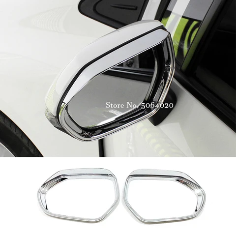 Для Toyota Sienta 2015-2019 аксессуары ABS Chrome автомобильный блок зеркала заднего вида дождь крышка для бровей отделка наклейка Стайлинг автомобиля 2 шт.
