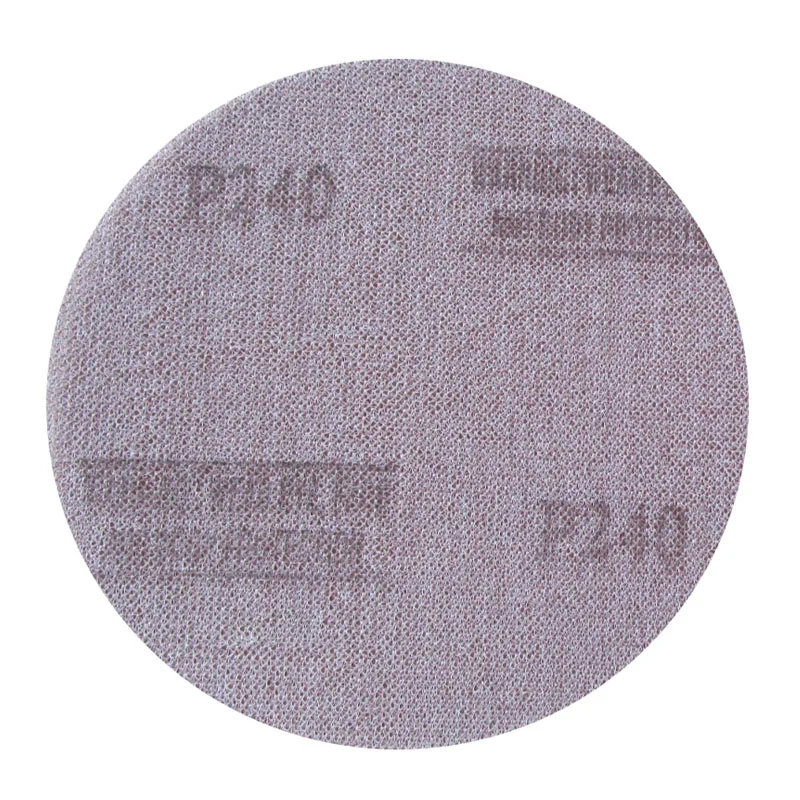 3/5/6Inch 75mm/125/150mm Dust Free Mesh Sanding Discs Flocking Anti-blocking Dry Net Sandpaper 80-1000 Grit