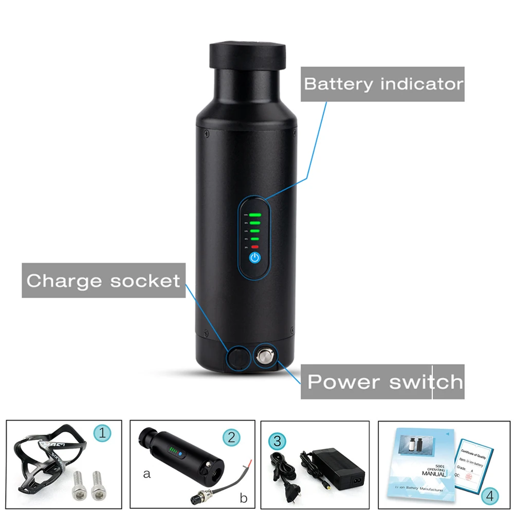 UNIT PACK POWER Bottle Ebike Battery 36V 48V 7Ah 10Ah Electric Bicycle Batteria Pack for Bafang Tongsheng 500W 350W 250W Motor