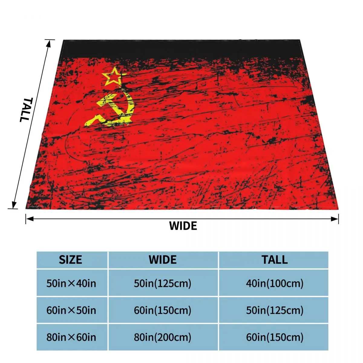 ソ連ソ連ロシア国旗ブランケットフランネル織物装飾共産社会主義ソフト薄型スローブランケット家庭用ソファベッドカバー