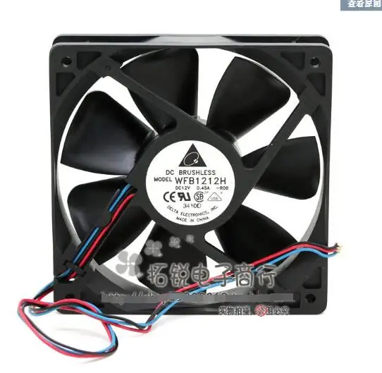 

Delta Electronics WFB1212H F00 DC 12V 0.45A 120x120x25mm 3-Wire Server Cooling Fan