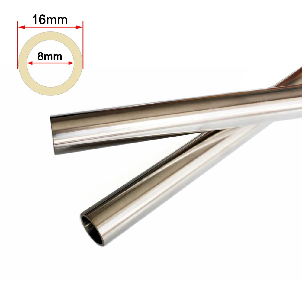 

304 Stainless Steel Tube Pipe OD16x3.5mm Outer diameter 16mm wall thick 4mm inner diameter 8mm