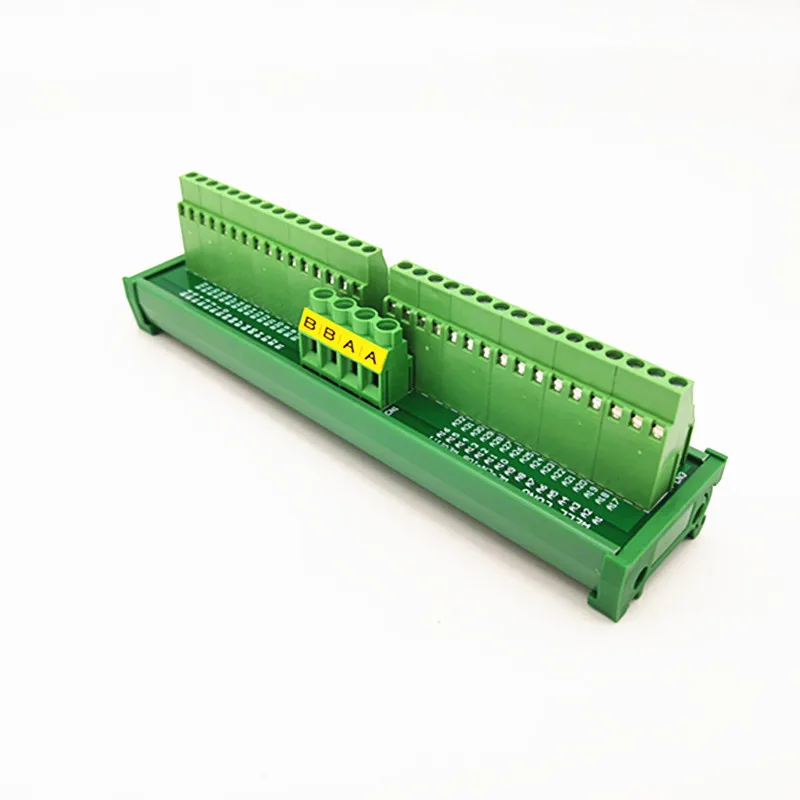 DIN Rail Mount Screw Terminal Module2x32 Position Power Distribution Board.