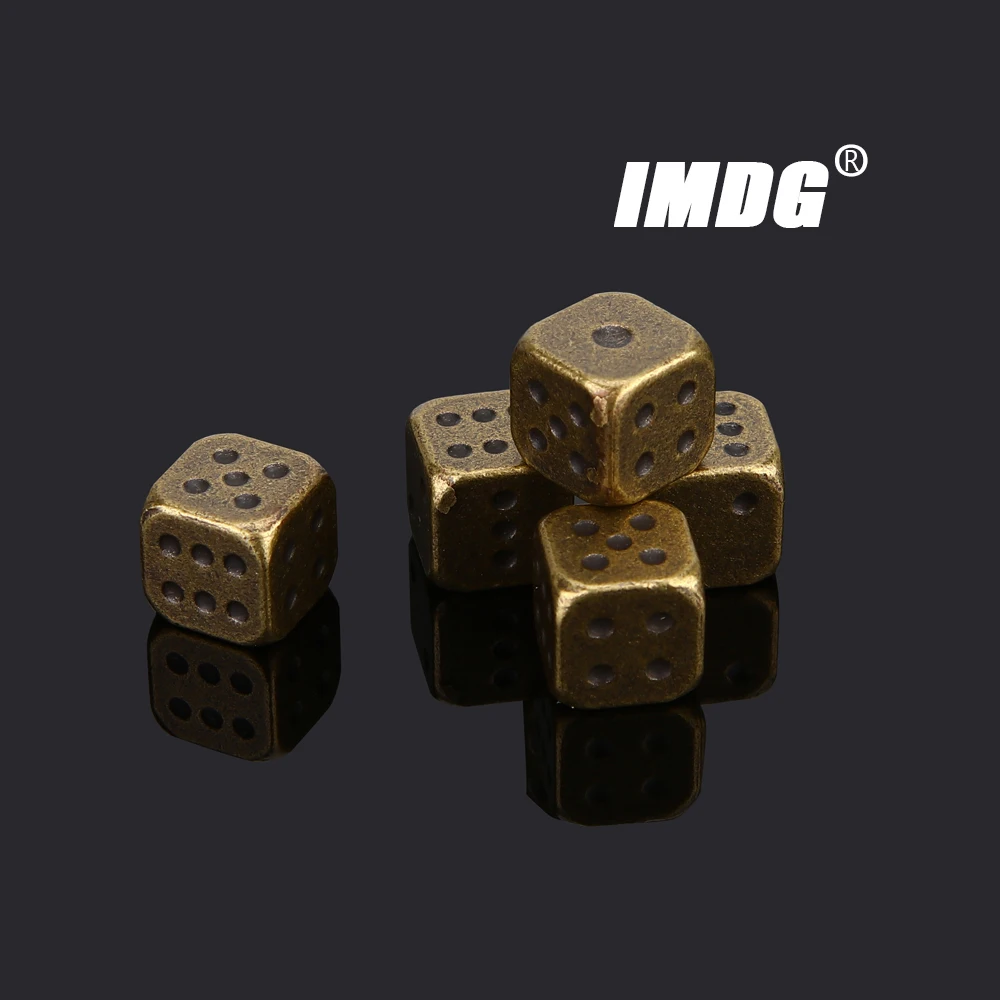 5Pcs/pack Metal #13 Bronze Dice Gold Silver Dice KTV Bar Entertainment Supplies Fun Dice