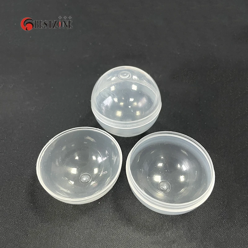 5/10Pcs Diameter 38MM Transparent Plastic Surprise Balls Toy Capsules Empty Eggshell Can Open Box For Vending Machine Kids Gift