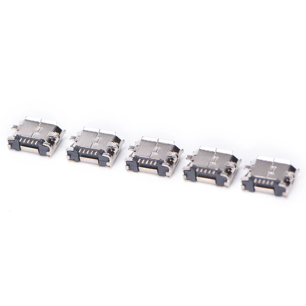 Connecteurs Jack Micro USB 5 broches Type B pour téléphone portable, 10 pièces