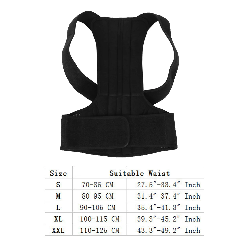 Adjustable Adult Corset Back Posture Corrector Therapy Shoulder Lumbar Brace Spine Support Belt Posture Correction