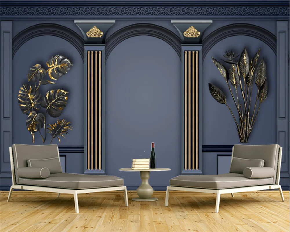 beibehang Customized wallpapers modern new European style Roman column background bedroom living room papel de parede wallpaper