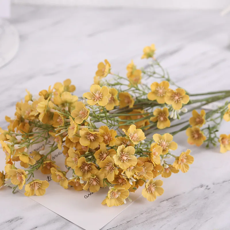 

Artificial Gypsophila Flowers Bouquet Buds Stars Simulation Babys Breath Silk Flowers For Home Wedding Desktop House Decoration