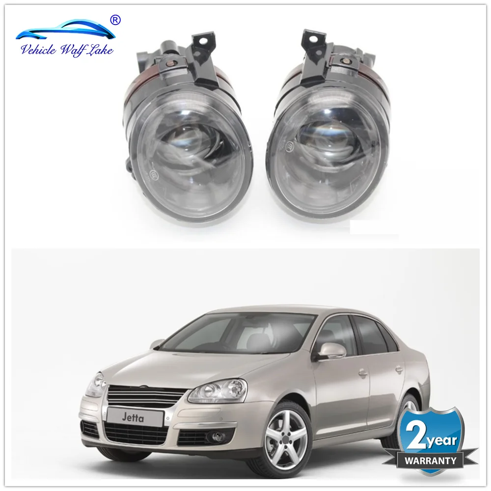 For VW Jetta 5 A5 MK5 Jetta GLI 2006 2007 2008 2009 2010 2011 Front Fog Lamp Fog Light With Convex Lens And Bulbs