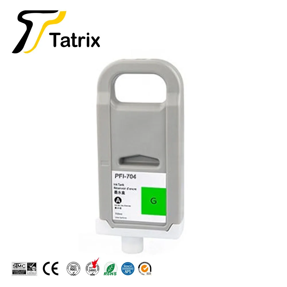 Tatrix PFI704 PFI-704 PFI 704 Premium Color Compatible Ink Cartridge for Canon iPF 8300/8310/8300S/8310S Printer