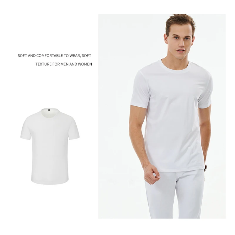 Print DIY  Personal Customization T-shirt Photo Logo White Cartoon Women's Top Tees Female Clothing Men's Shirt Summer Wholesale