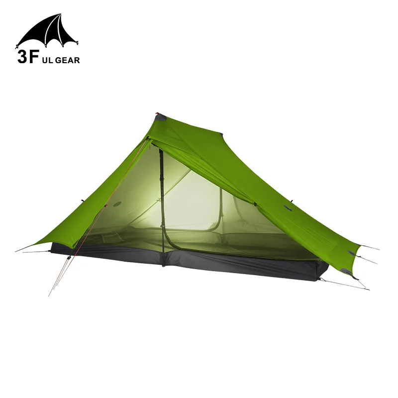 3F UL GEAR LanShan 2 pro 2 Person Outdoor Ultralight Camping Tent 3 Season Professional 20D Nylon Both Sides Silicon Tent