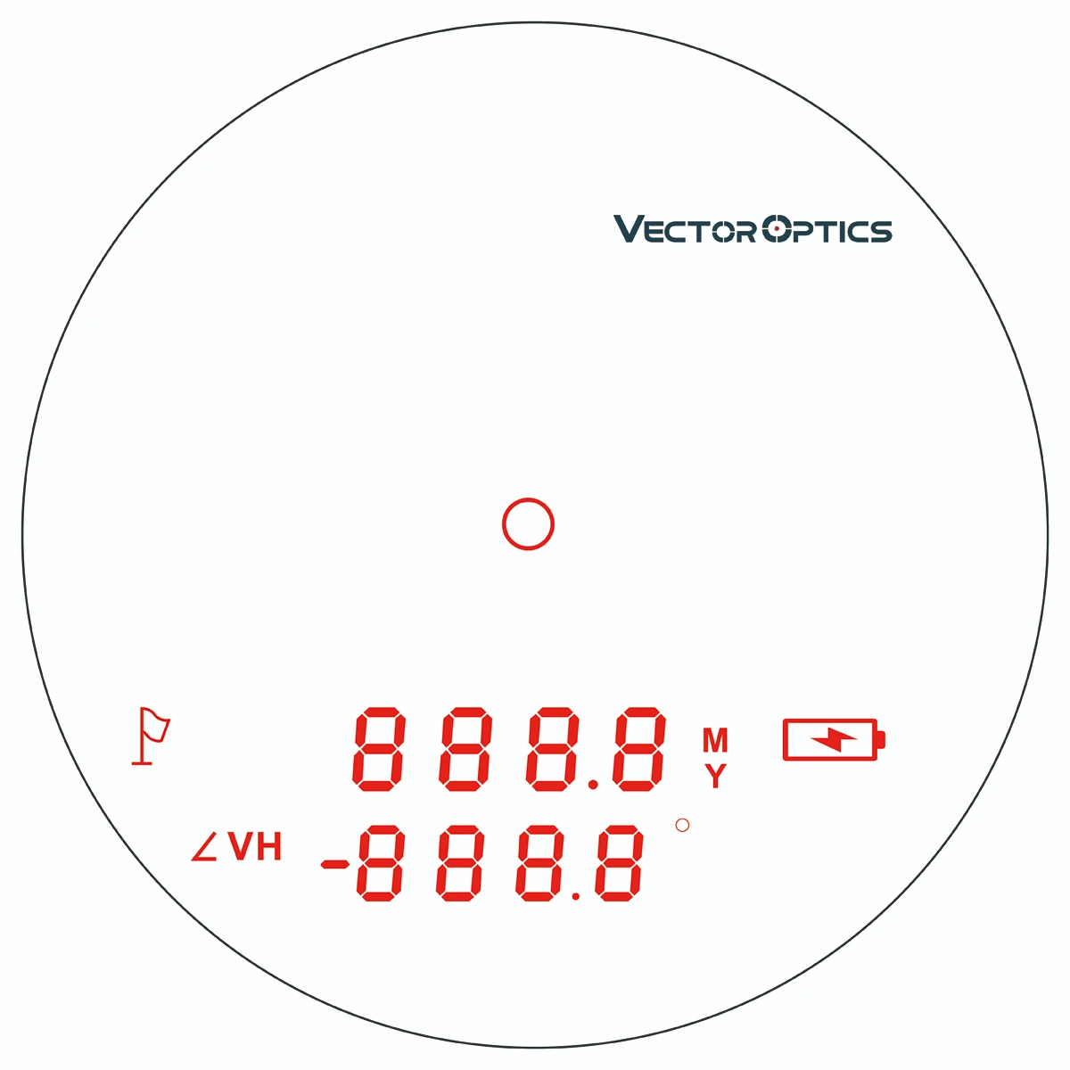 Dalmierz Vector Optics Forester 6x21 400 m 600 m 800 m Odległość laserowa 800 metrów do sportów golfowych, polowania, ankiety