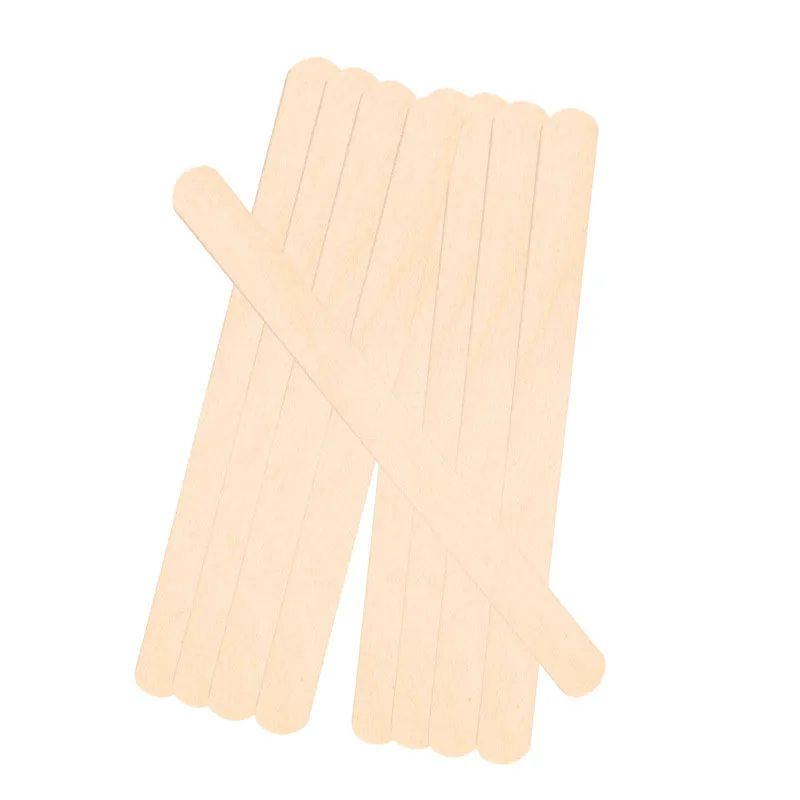 Espátula de depilação corporal de madeira, cera, varas descartáveis, beleza Kits de higiene pessoal, madeira língua depressor, mulher, 50 pcs, 100pcs