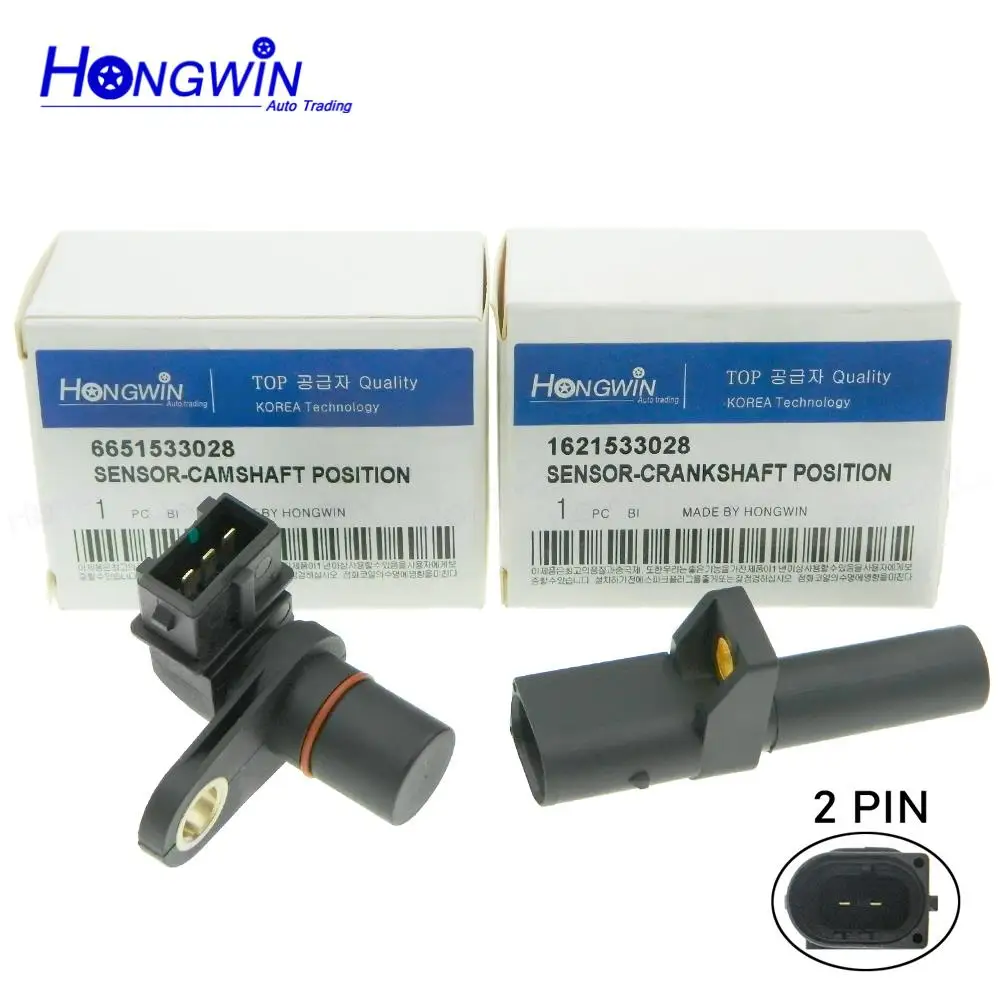 6651533028 1621533028 OEN SET Engine Camshaft&Crankshaft Position Sensor Fits Ssangyong Rexton Actyon Sports Kyron 66515-33028