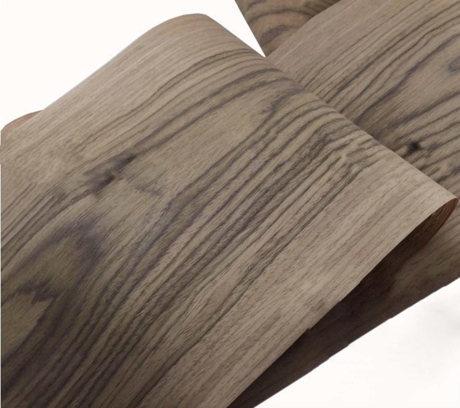 2pcs/Lot  L:2.5Meters/pcs Width:30CM  Thickness:0.25mm  Vintage American Style Black Walnut Veneer Sound Skin Wood Veneer