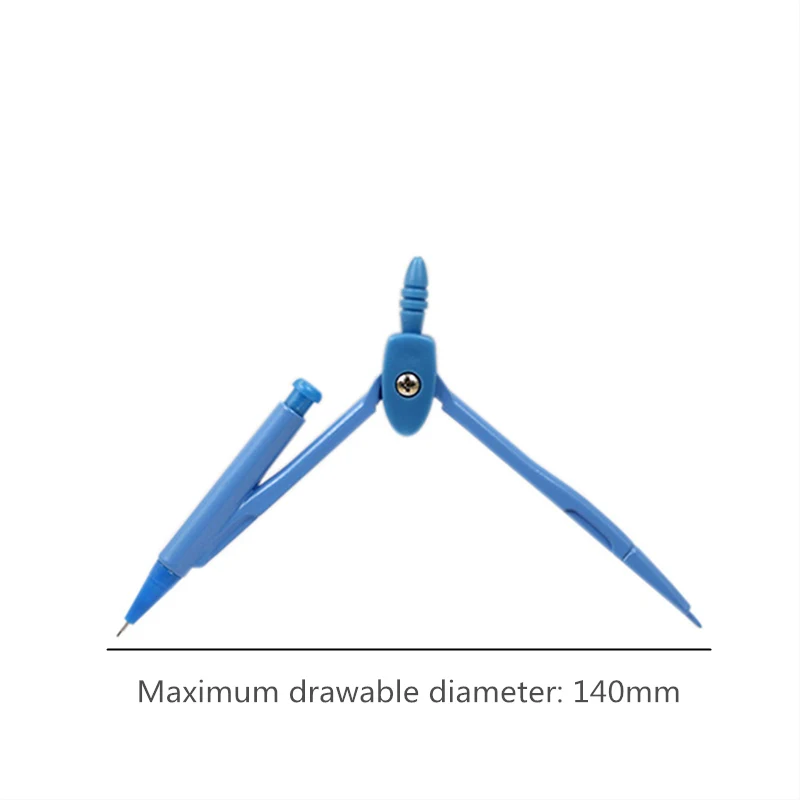 Simple metal compasses for students With spare pencil lead Math geometry circle drawing tool