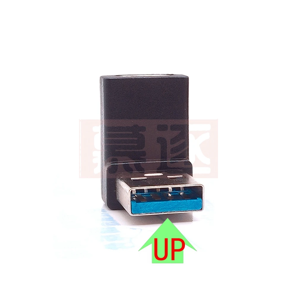 90องศา USB 3.0 (Type-A) ชาย USB 3.1 (Type-C) อะแดปเตอร์แปลงมุมขวาอะแดปเตอร์ USB C