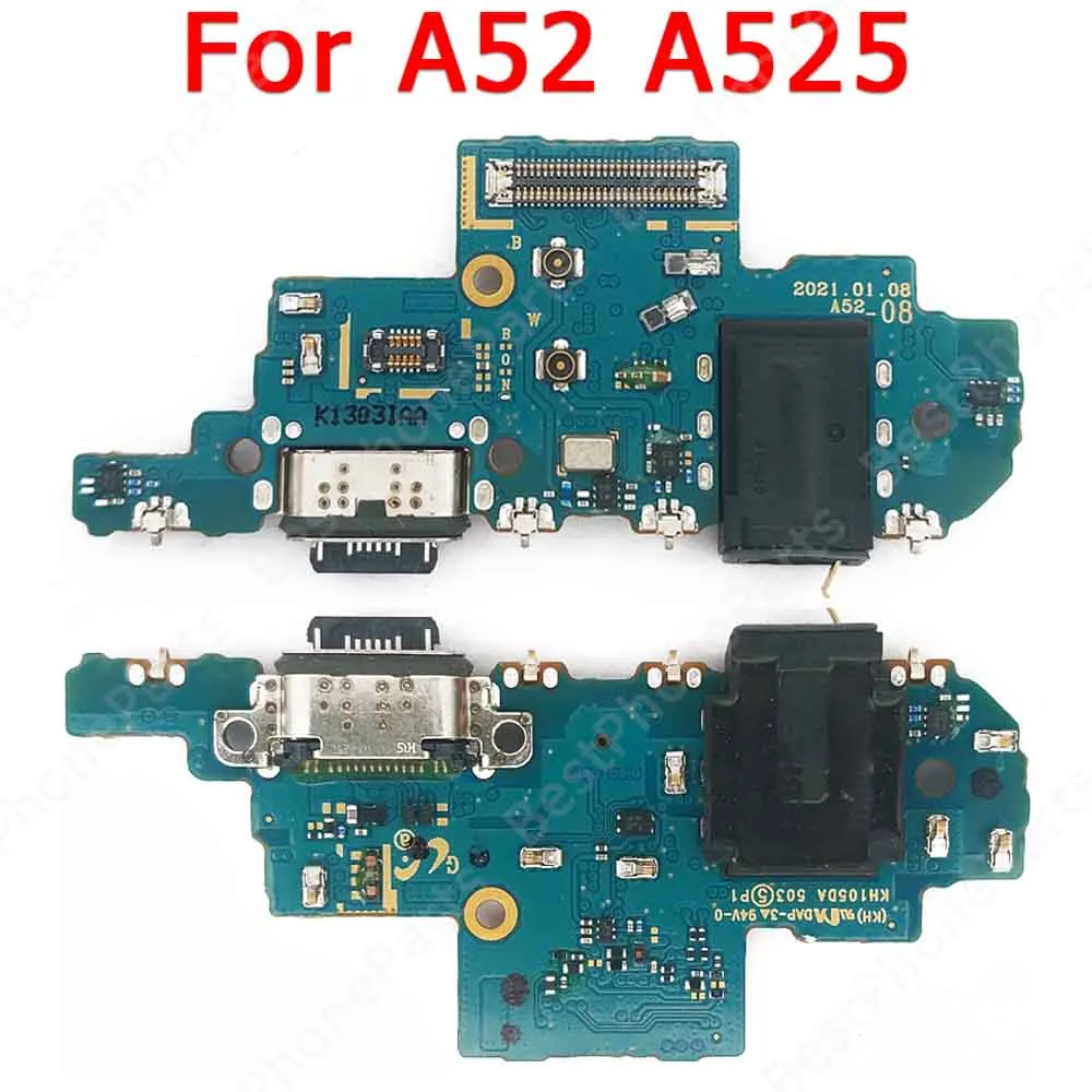 Charge Board For Samsung Galaxy A52 A525 Charging Port Ribbon Socket Usb Connector Plate Repair Replacement Spare Parts