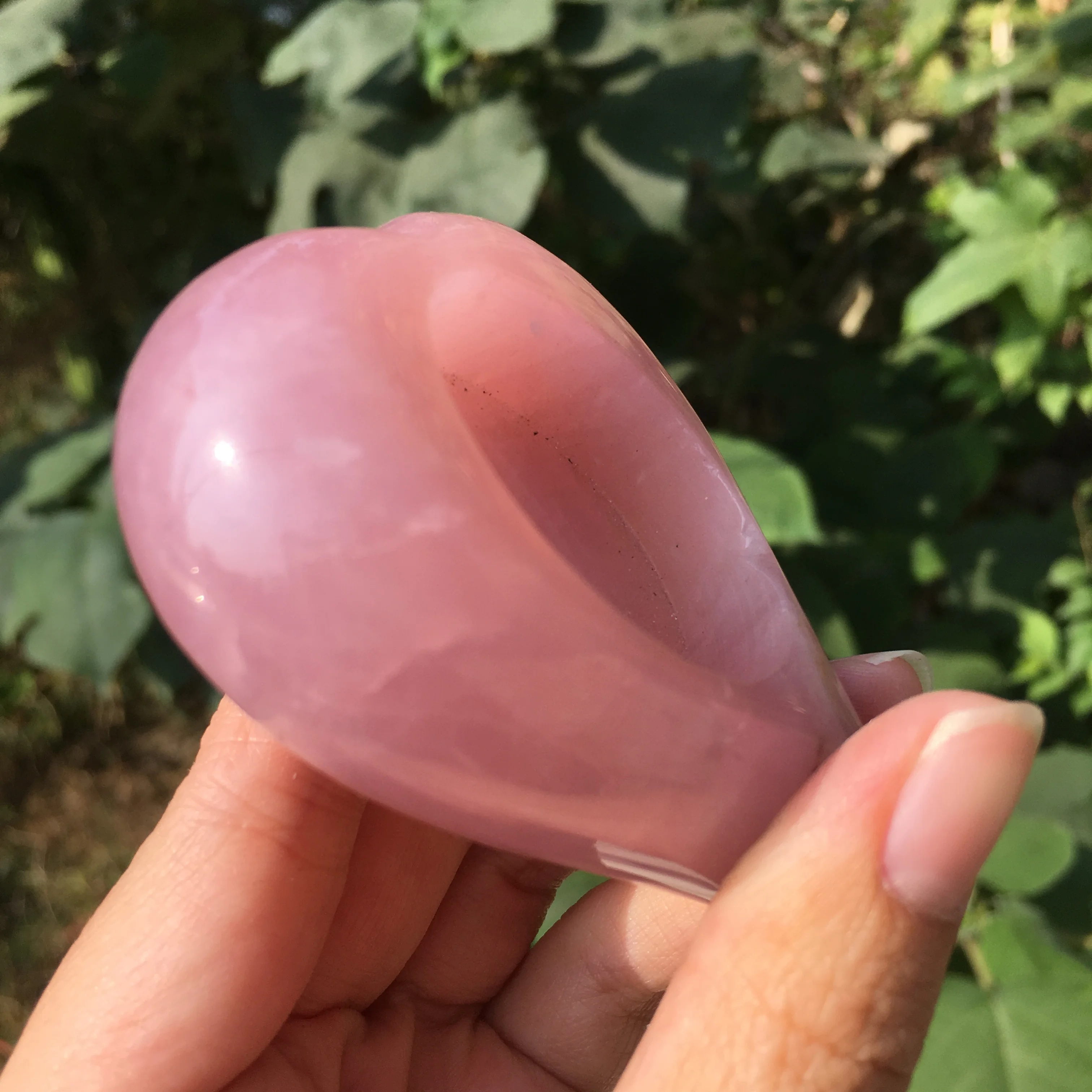 Natural Crystal Candlestick Polished Rose Quartz Candelabrum Hand Carved Pink Gemstone Lucky Fortune Healing For Decor