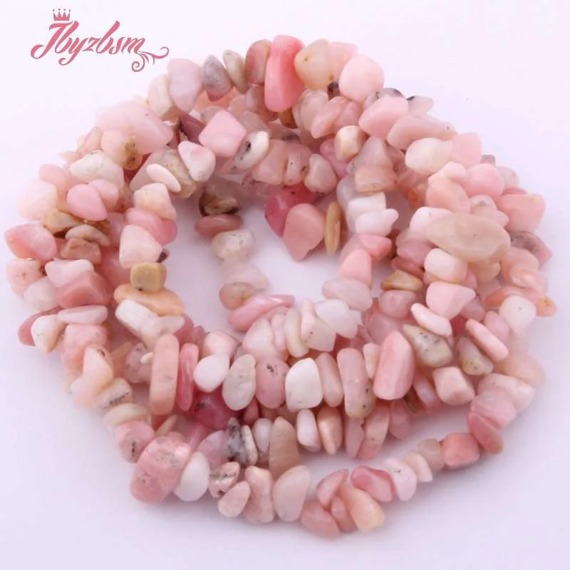 4-6x6-8mm Pink Freeform Irregular Opal Gravel Natural Stone Beads For DIY Necklace Bracelat Jewelry Making 15