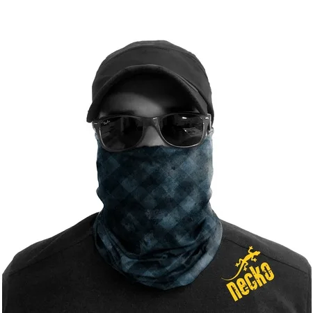 Necko Plaid Blue Buff Bandana Face Mask-DN350 460043466