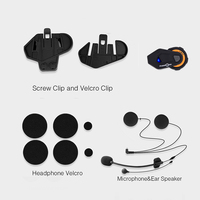 FreedConn T-MAX Original Parts Motorcycle Intercom Helmet Soft Hard Microphone Headset Clamp Clip Bracket