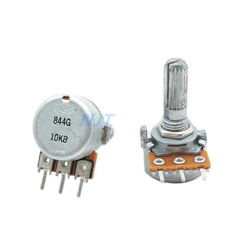 1pc RK163 3Pin ALPS 16type potentiometer Single Unit 10KB Audio Amplifier Volume Rotary Potentiometer B10K