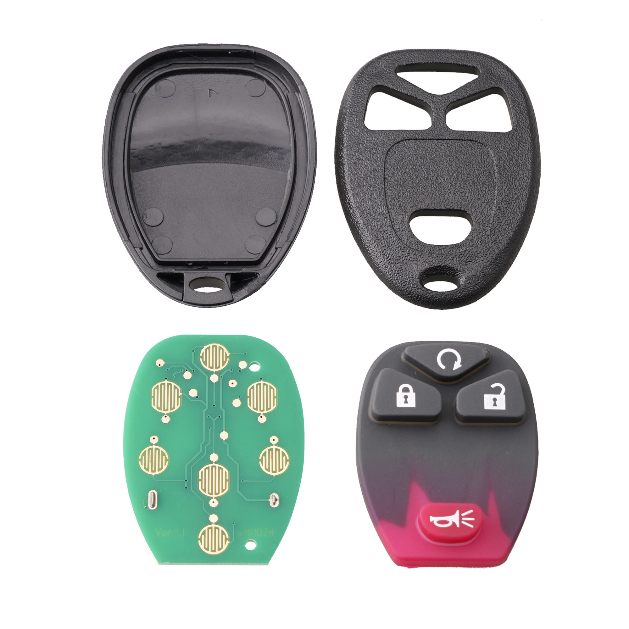 QWMEND 4Buttons Remote Car Key DIY For Chevrolet AVALANCHE SILVERADO TAHOE 2007-2014 OUC60221 OUC60270 15913421 Original key