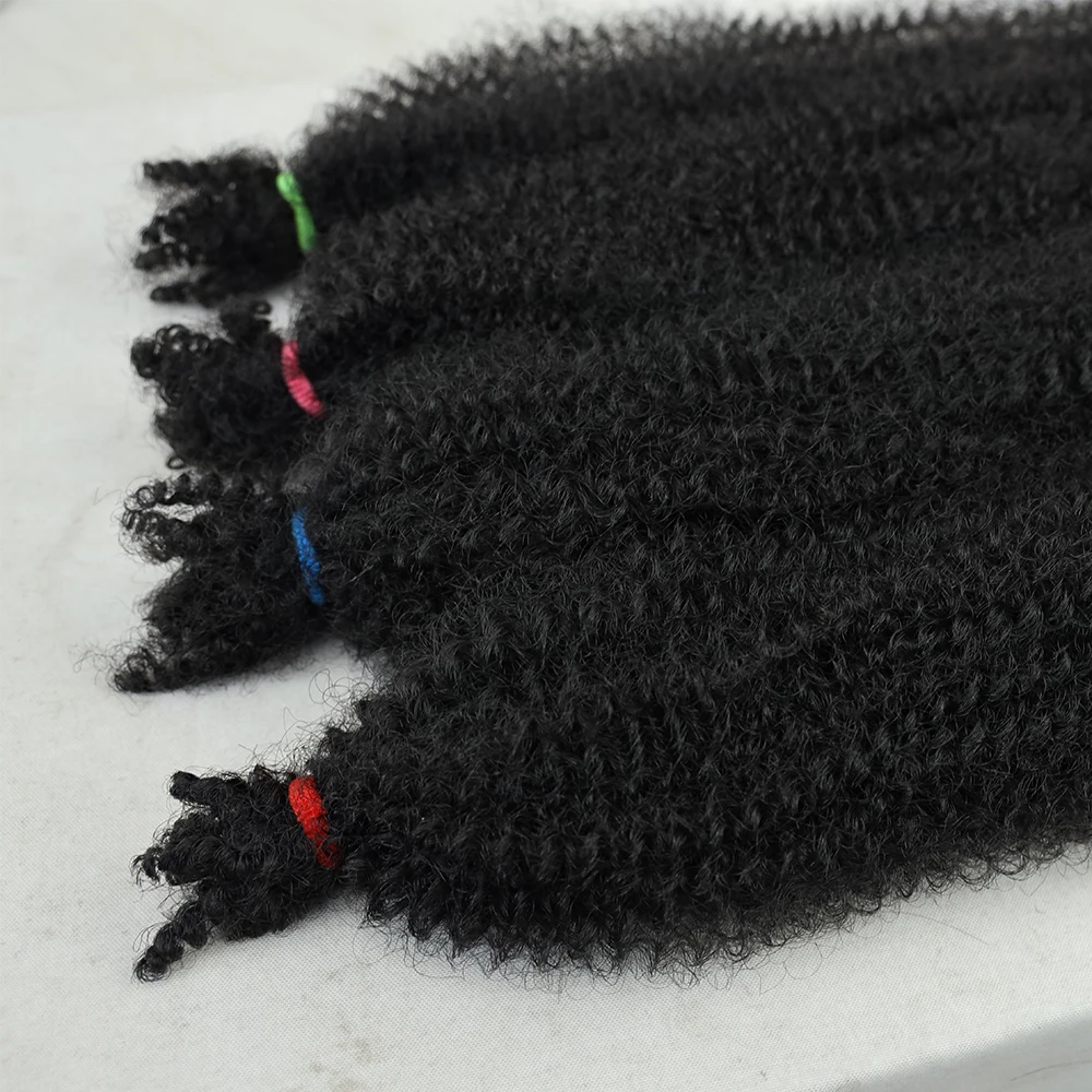 Afro Kinky Marely Braiding Crochet Hair Springy Afro Twist Hair Kinky Bulk Hair Extensions For African Women Braids YunRong