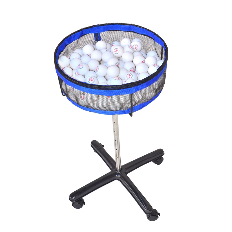 Isenwei Professional Table Tennis Ball Basket Multi-Ball Training Rack Set Net Ball Storage Device Collector Box