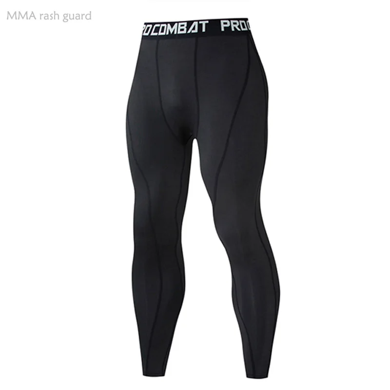 Sports Leggings Men's Running Base Layer Bottom Basketball Football Compression Pants Black Quick Drying Sportswear Skin