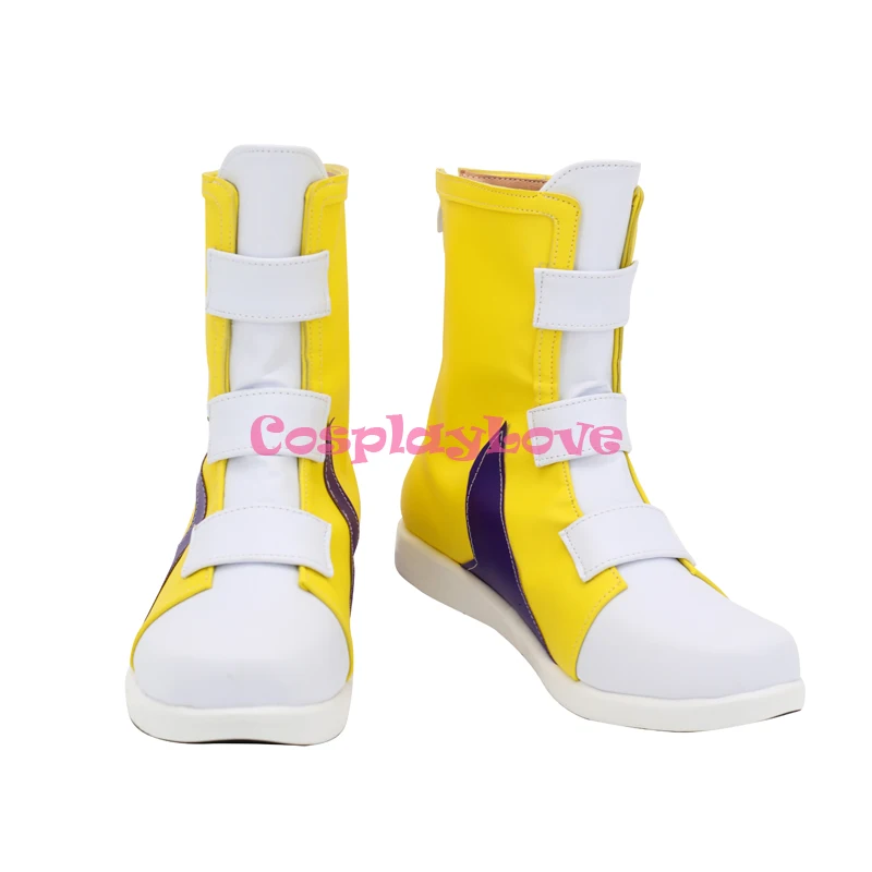 CosplayLove SK8 the Infinity SK∞ Miya Yellow Cosplay Shoes Newest Custom Made Long Boots For Girl Boy