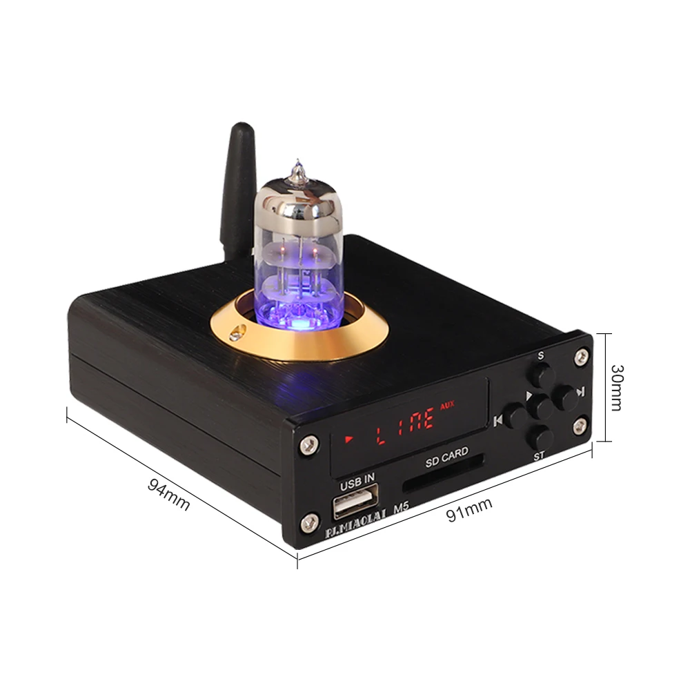 Мини-усилитель PJ.MIAOLAI, Bluetooth 5,0, 6N3