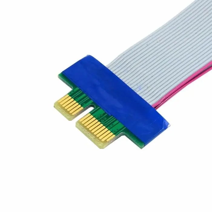 PCI express X1 PCI E yükseltici kart uzatıcısı uzatma şerit Flex kabloyu yerleştirin