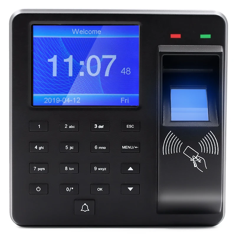 Cheap price Spanish Korean English, Portuguese Language access control fingerprint time attendance fingerprint recorder