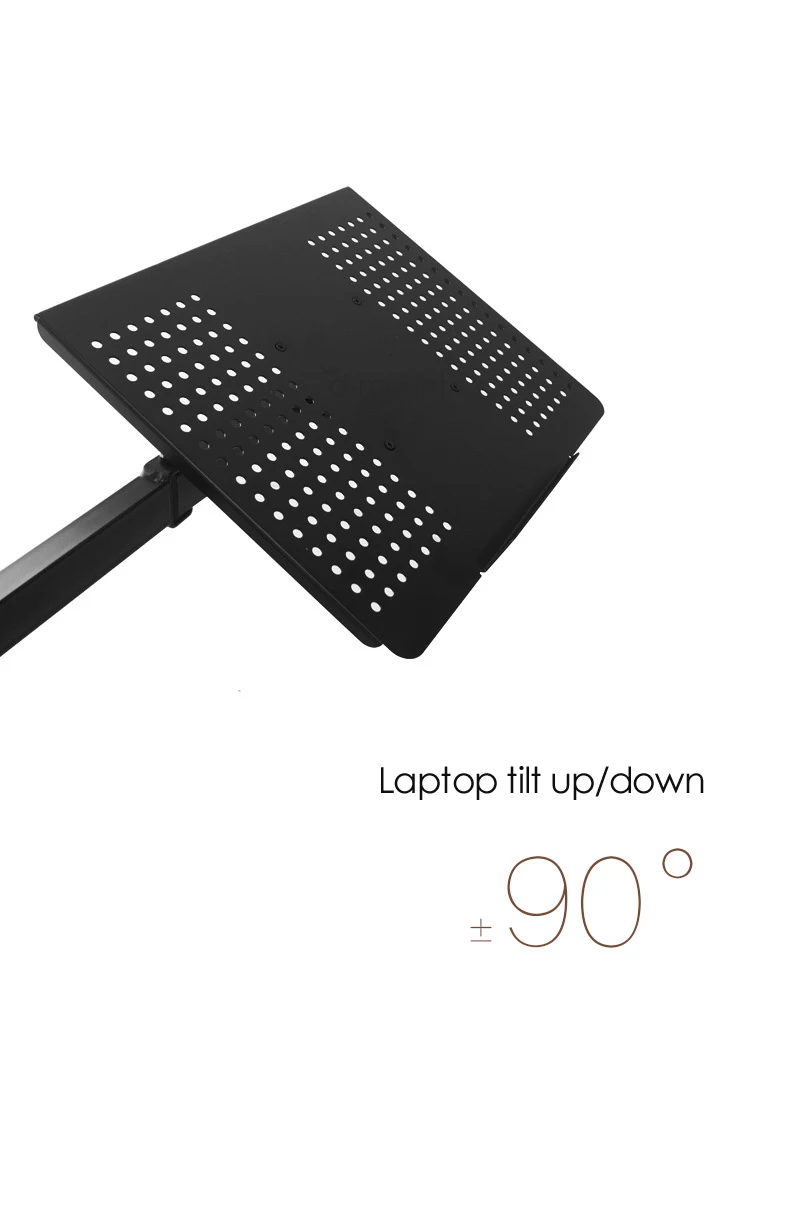 DL-M051LP 400มม.ความสูงปรับแล็ปท็อปผู้ถือขาตั้ง Universal หมุนแล็ปท็อปถาด Monitor ขาตั้ง12-17นิ้ว noteboo
