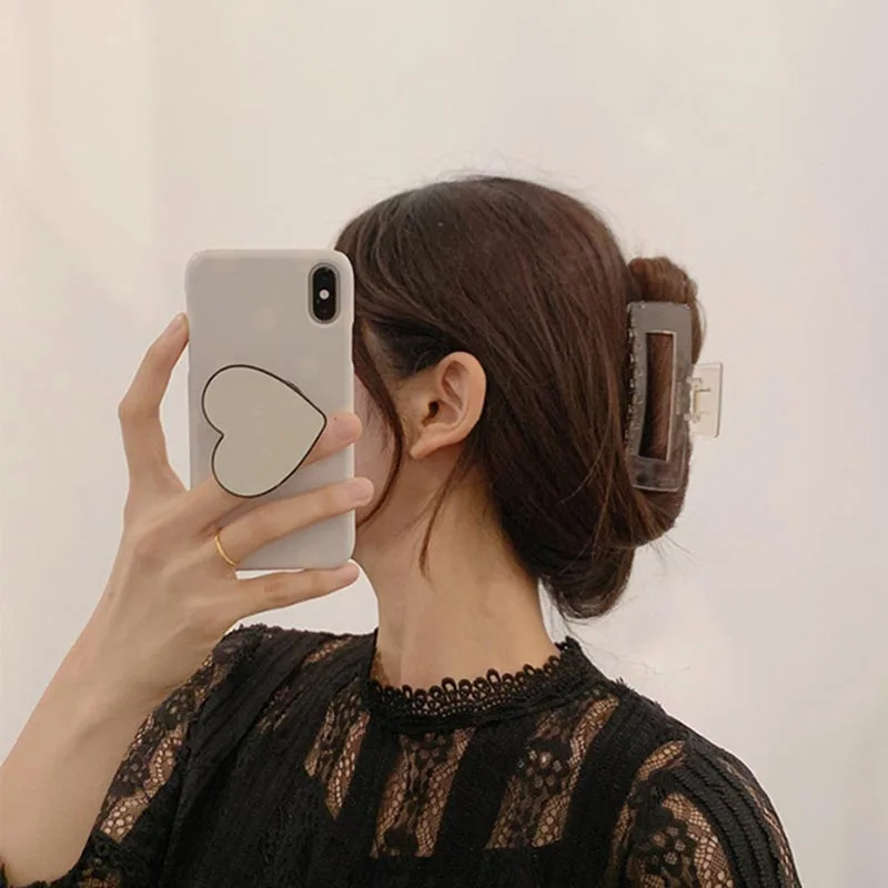2020 baru Hyperbole Acrylic Besar Rambut Cakar Klip Ukuran Besar Makeup Styling Rambut Jepit Rambut untuk Wanita Rambut Aksesoris
