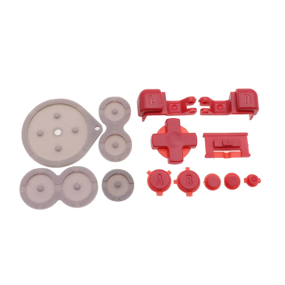 For Gameboy GBA SP A B Select Start Power On Off L R Buttons D Pad For GameBoy Advance SP Conductive Silicone Rubber Button