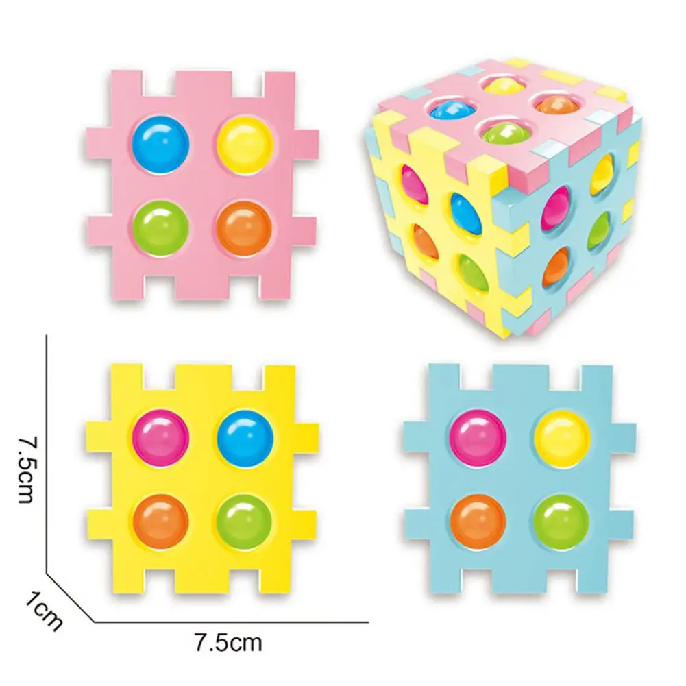 

Child Adult Attempt Antistress Squishy Toy Children's Puzzle Reliever Bubble Sensory Toys Innovative Splicable Relaxing Toys