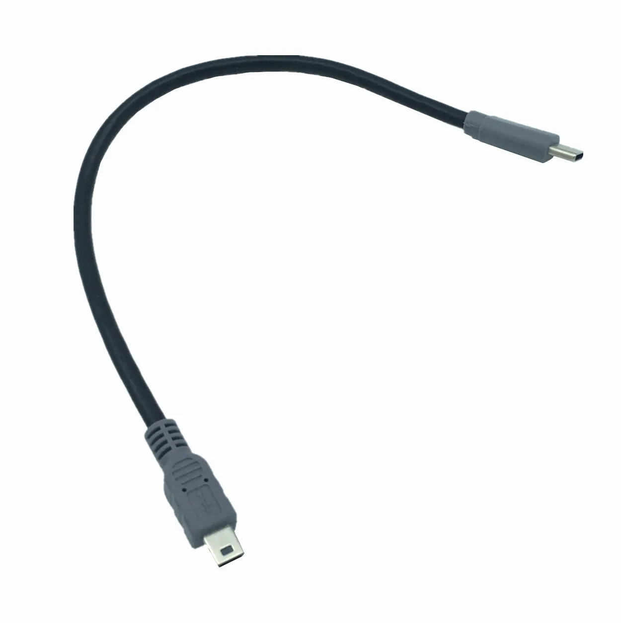 USB 3.1 Type C Male To Mini USB 5 Pin B Male Plug Converter OTG Adapter Lead Data Cable for Mobile Macbook 0.25m/1m